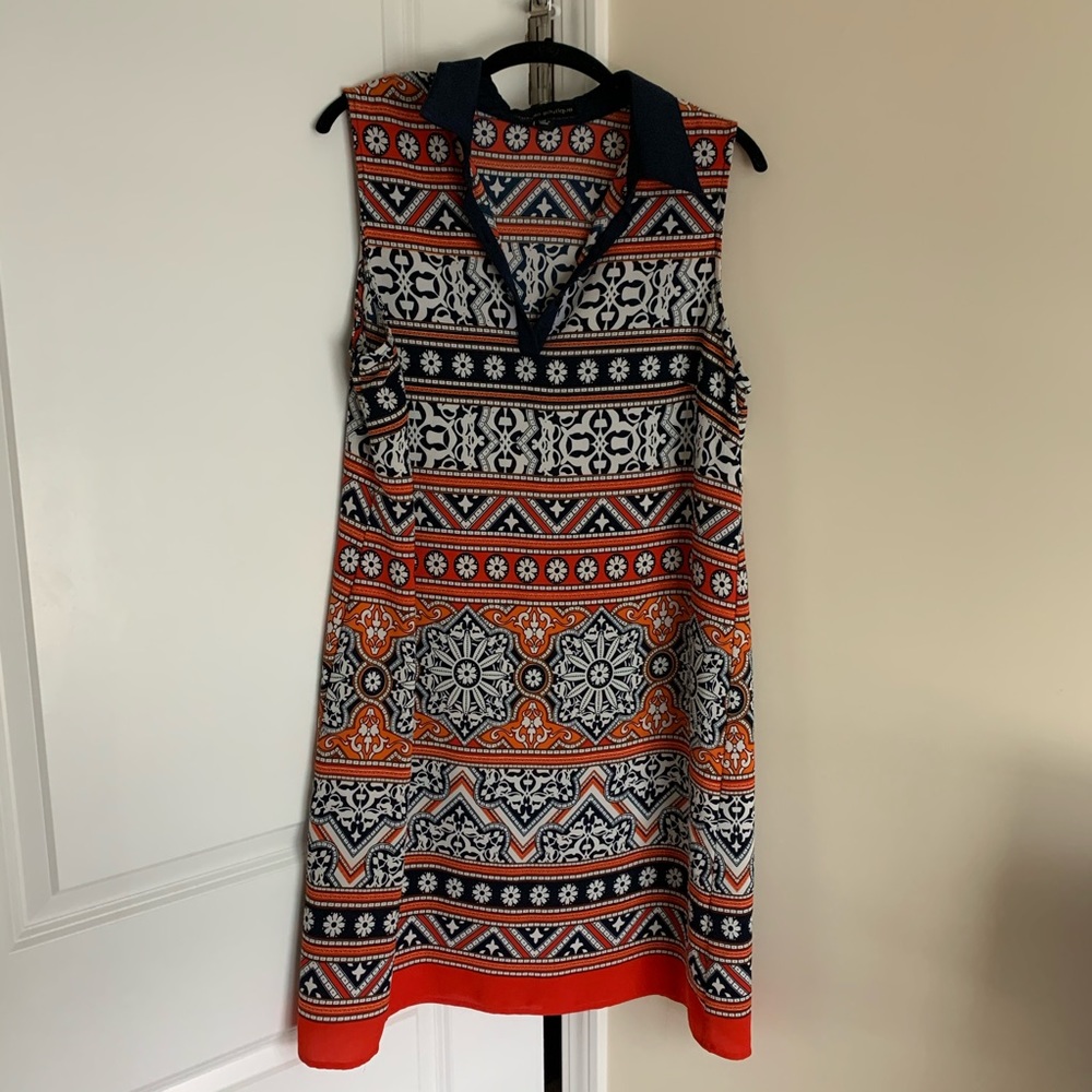 Fun collard shift dress